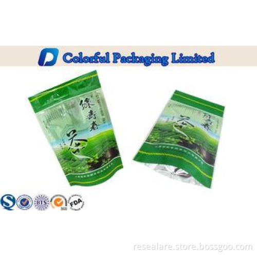 Aluminum Foil Matt Varnish Tea Packaging Bags With Ziplock